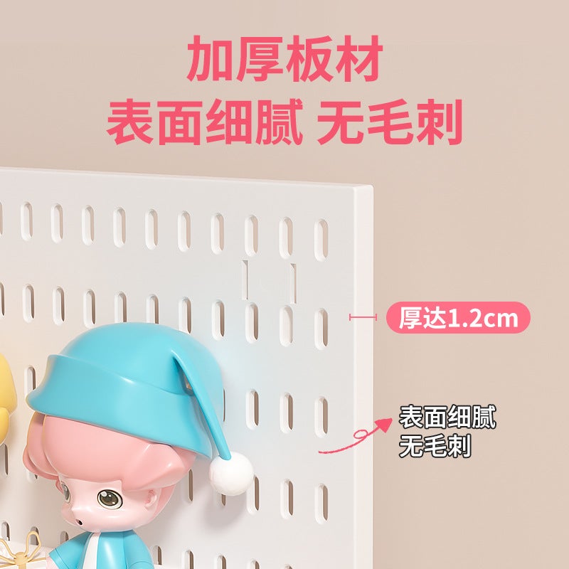 Girly Style Desktop Hole Board Can Stand And Clip Student Dormitory Desk Can Be Freely Diy Storage Decorative Display Stand - Image 4